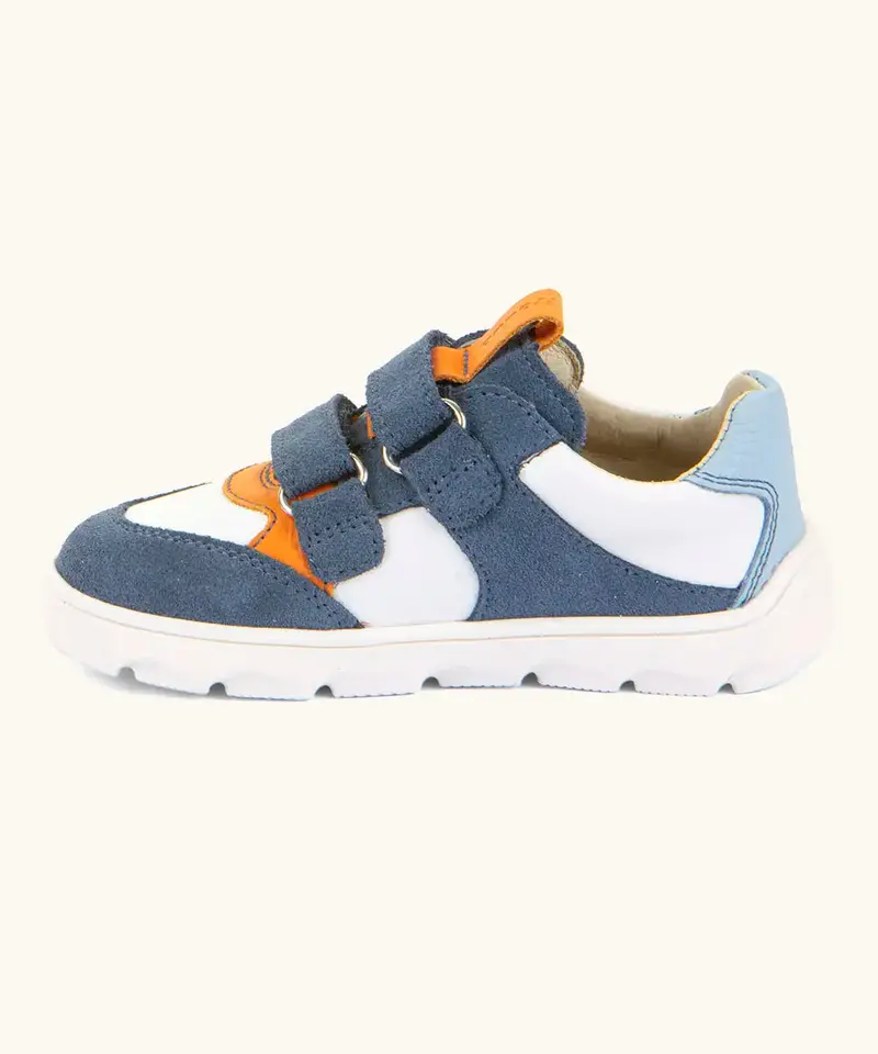 Froddo Barefoot Kids Zeru Spring Shoes - White / Denim 4