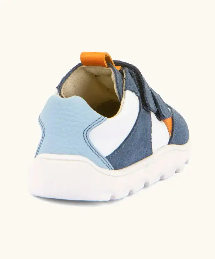 Froddo Barefoot Kids Zeru Spring Shoes - White / Denim 5