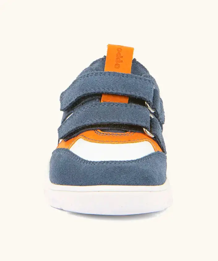 Froddo Barefoot Kids Zeru Spring Shoes - White / Denim 7