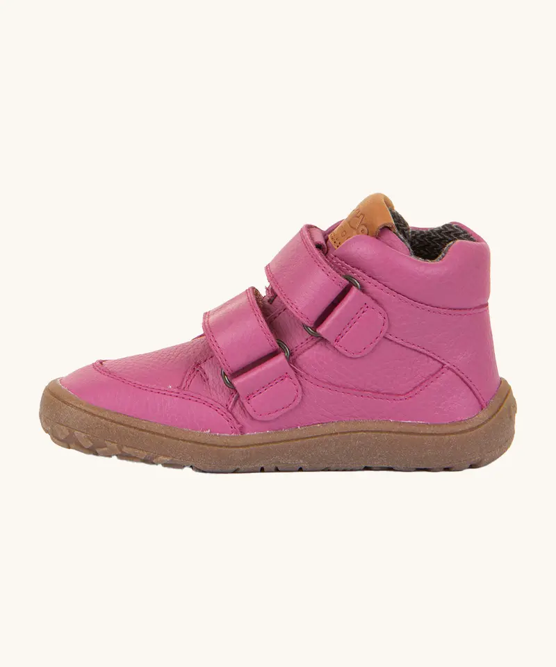 Froddo Barefoot Tex Kids Autumn Leather Shoes - Fuchsia 2
