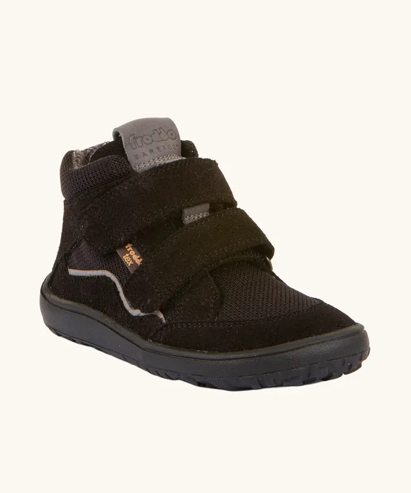 Froddo Barefoot Tex Kids Autumn School Shoes - Black 1