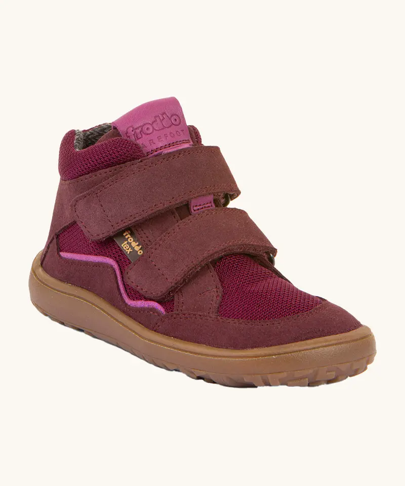 Froddo Barefoot Tex Kids Autumn Shoes - Bordeaux 1