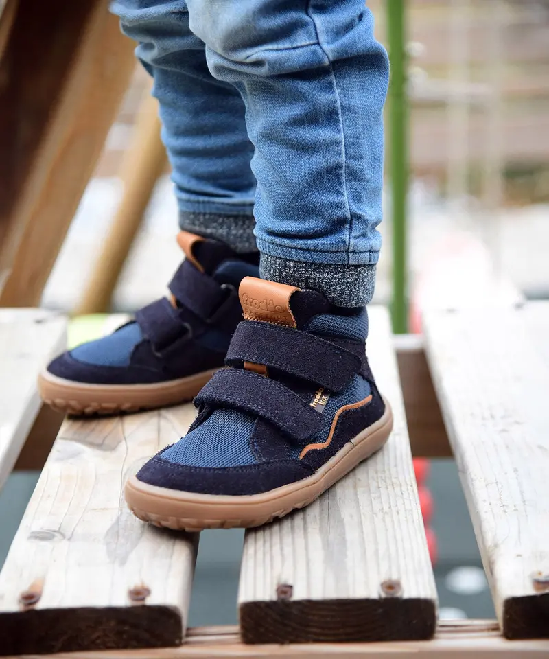 Froddo Barefoot Tex Kids Autumn Shoes - Navy 2