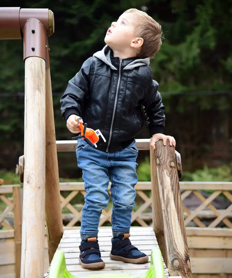 Froddo Barefoot Tex Kids Autumn Shoes - Navy 4