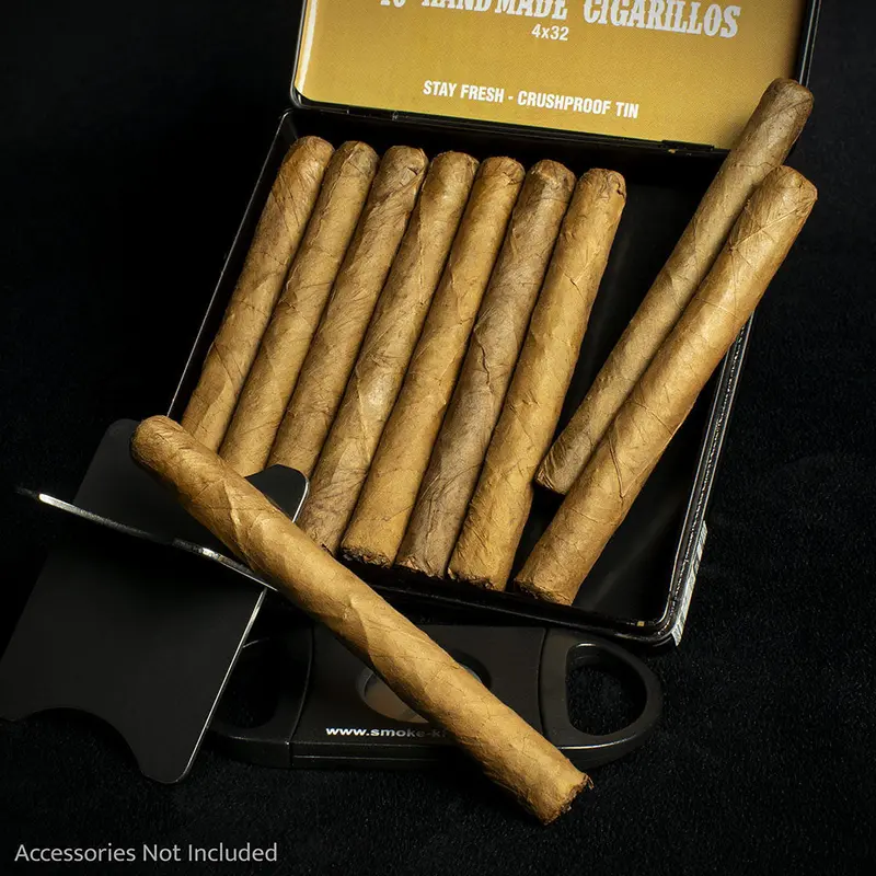 Frontier Caribe Rum Cigarillos - Tin Of 10 1