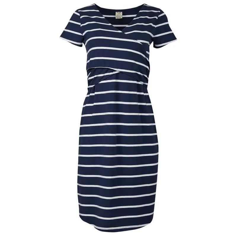 Frugi Adult Indigo Breton Ona Wrap Dress 1