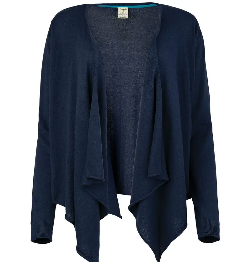 Frugi Adult Indigo Penelope Wrap Cardigan 1