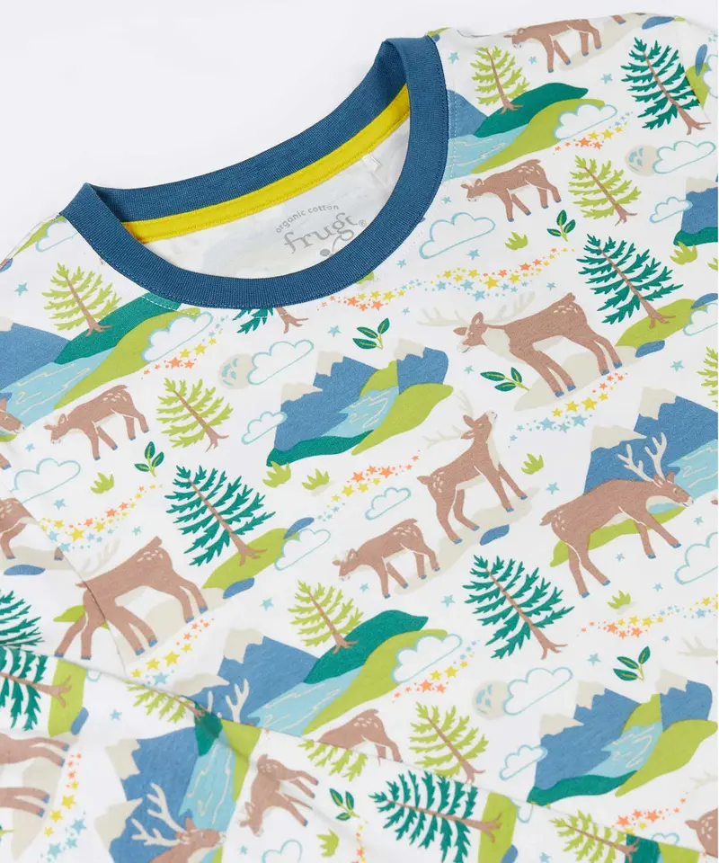 Frugi Adult Penzance Pyjamas - Reindeer Fields 3