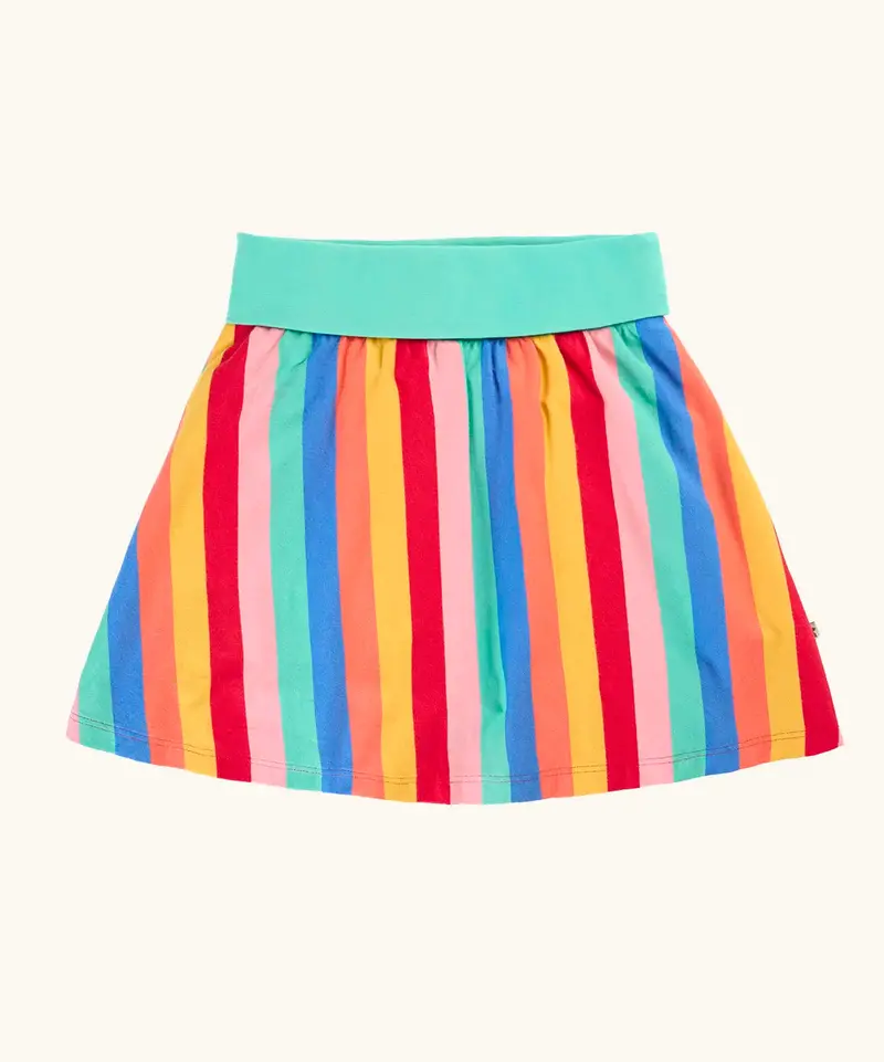 Frugi Alba Skort - Strawberry Rainbow Stripe 1