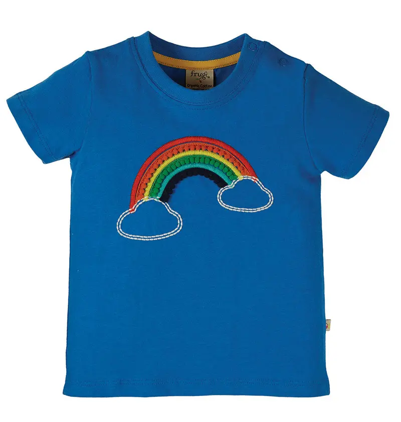 Frugi Avery Applique Rainbow Top 1