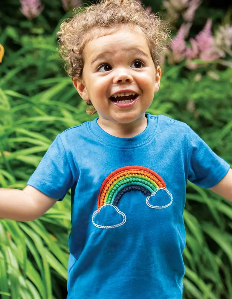 Frugi Avery Applique Rainbow Top 2