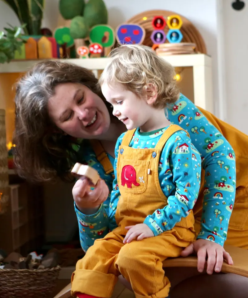 Frugi Babipur Kids Yellow Cord Dungarees 11