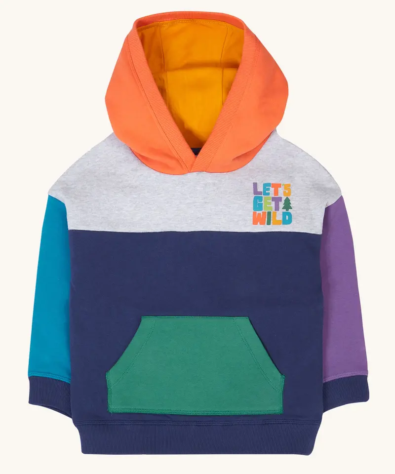 Frugi Ben Colour Block Hoodie - Hotchpotch 1