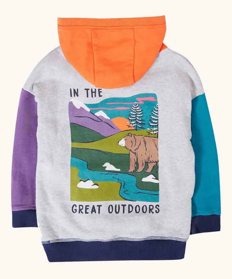 Frugi Ben Colour Block Hoodie - Hotchpotch 3