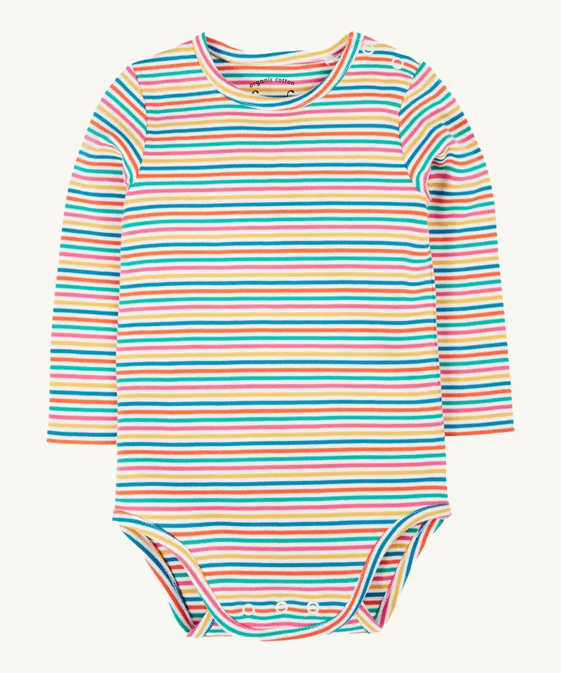 Frugi Betty Body - Rainbow Stripe 1