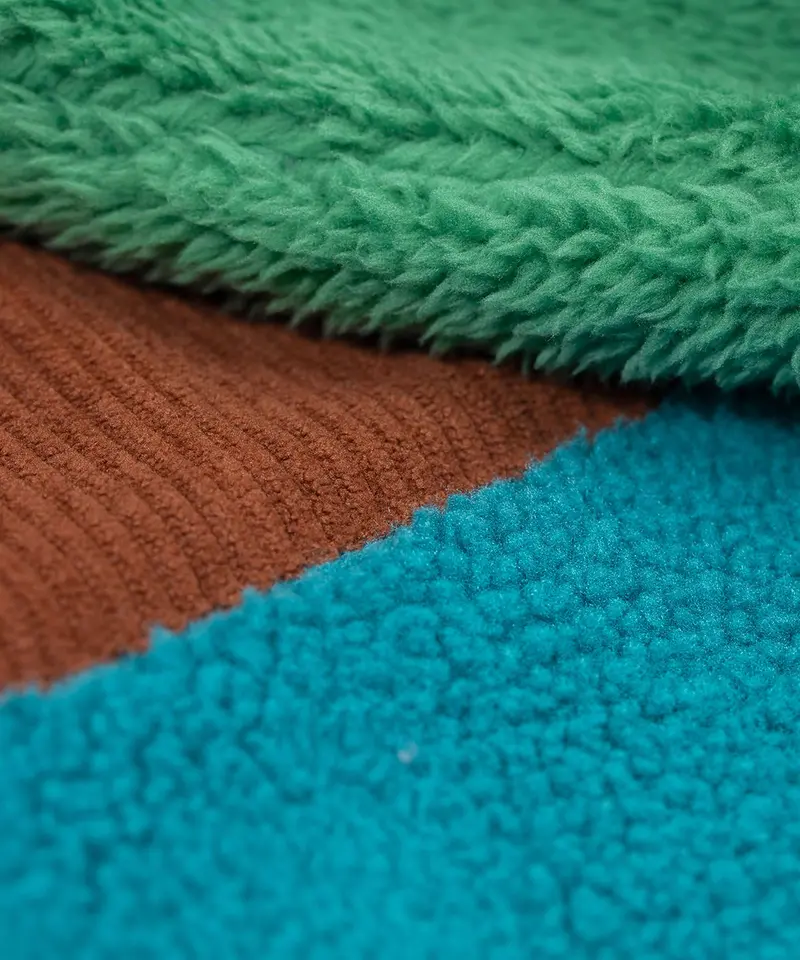 Frugi Bracken Fleece Cord Jacket - Green Hotchpotch 5