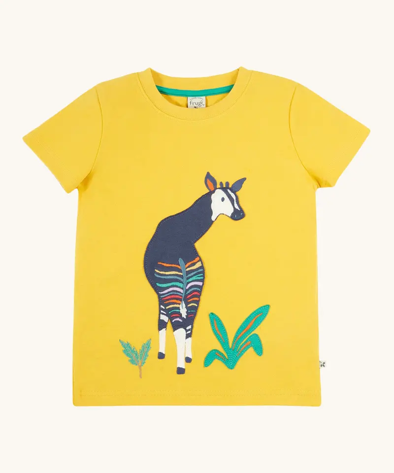 Frugi Carsen Applique - T-Shirt - Okapi 1