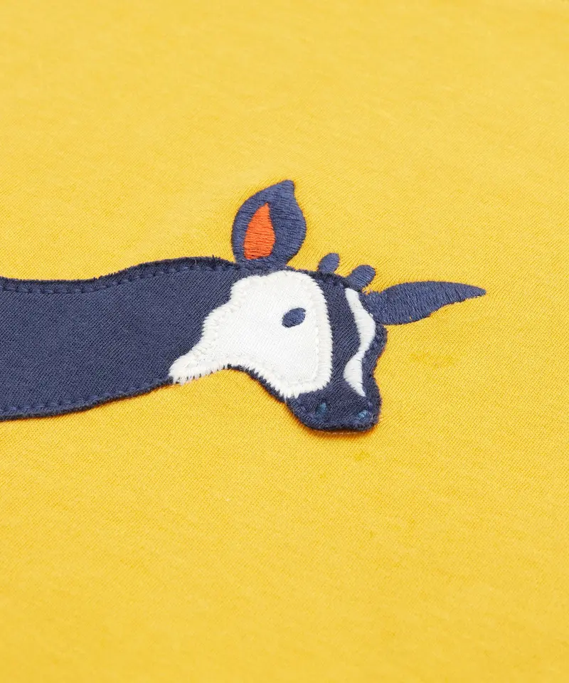 Frugi Carsen Applique - T-Shirt - Okapi 2