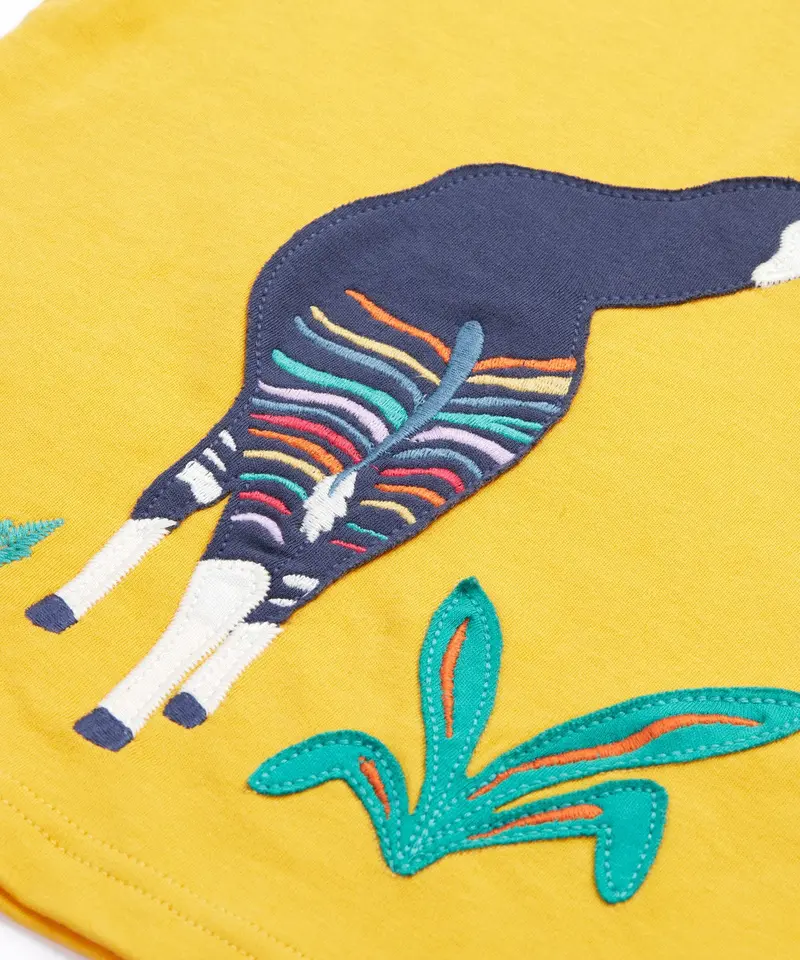Frugi Carsen Applique - T-Shirt - Okapi 3