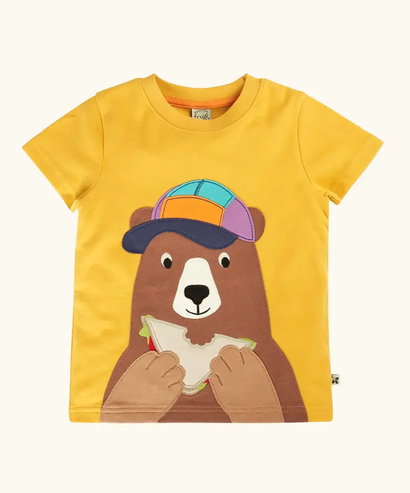Frugi Carsen Circular T-Shirt - Bumblebee / Bear 1