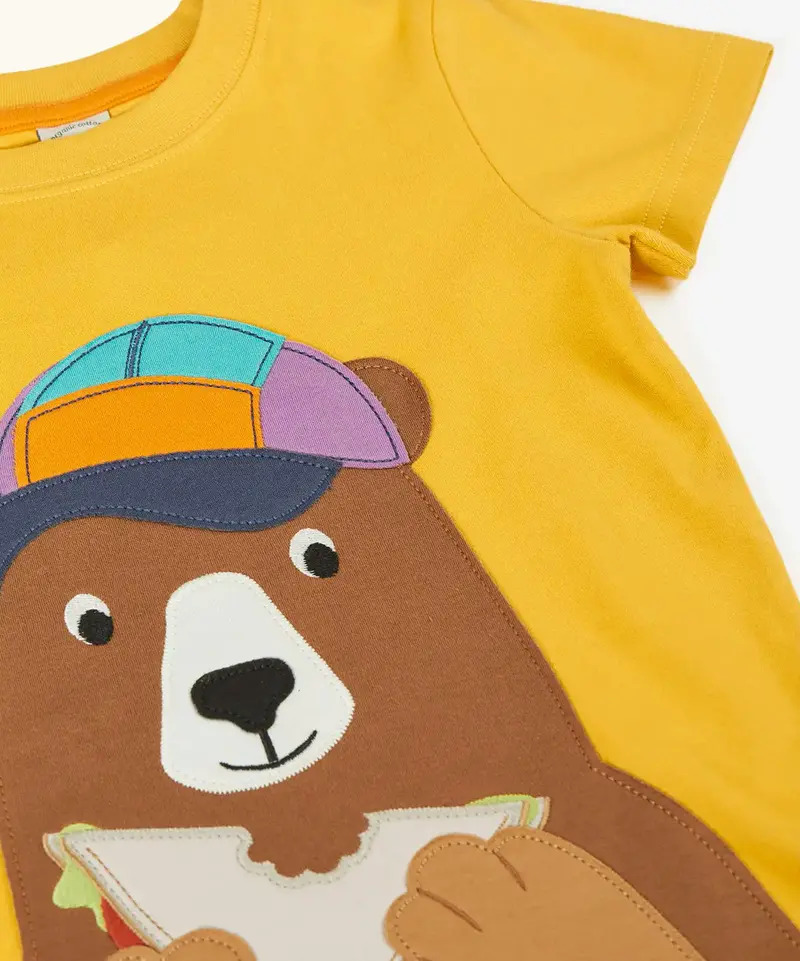 Frugi Carsen Circular T-Shirt - Bumblebee / Bear 4