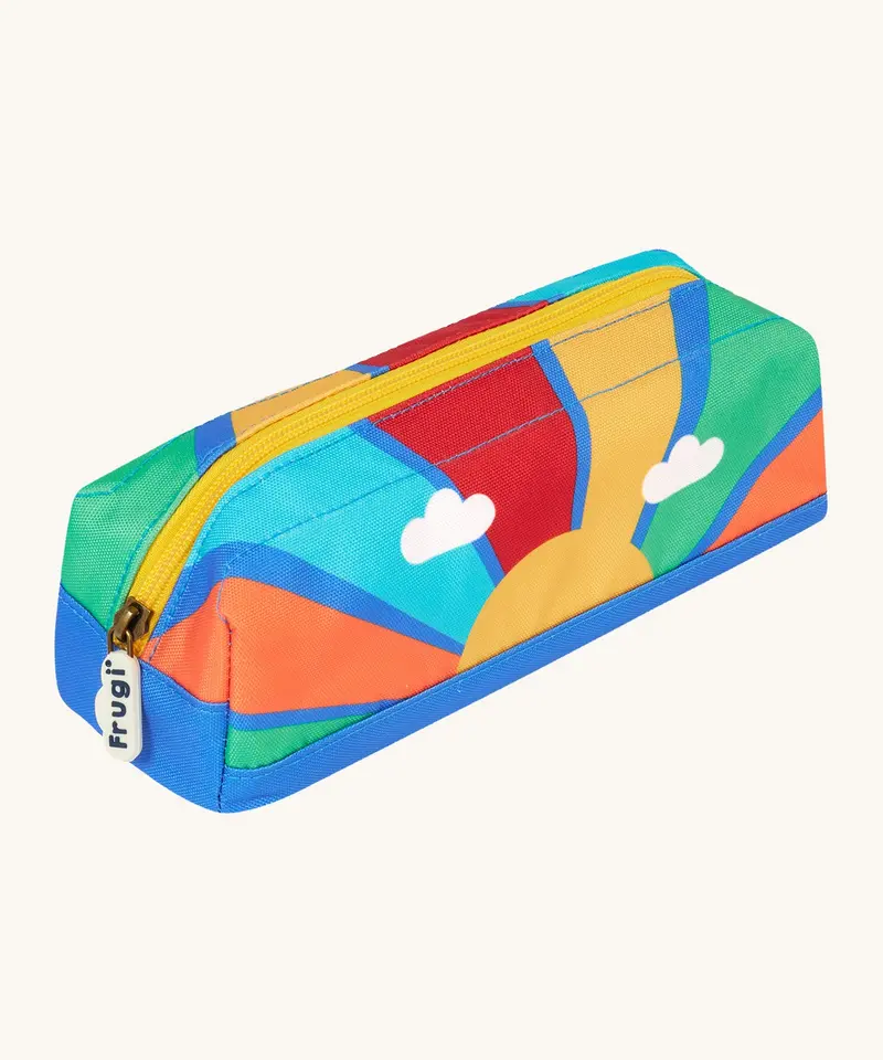 Frugi Crafty Pencil Case - Rainbow / Sun 1