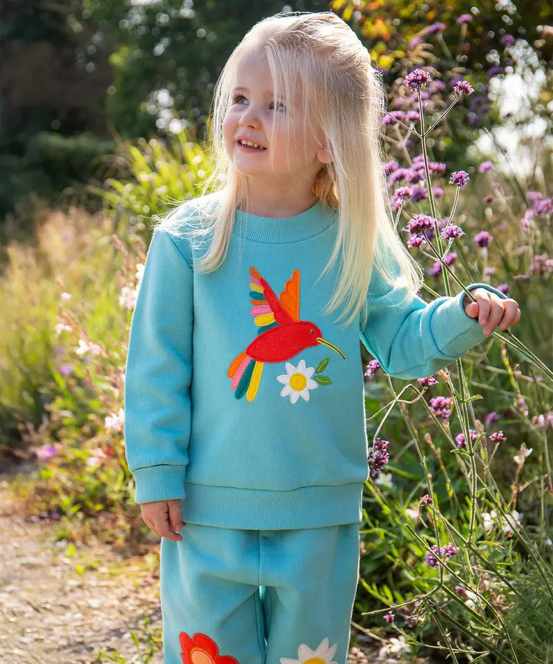 Frugi Easy On Jumper - Lichen / Hummingbird 2