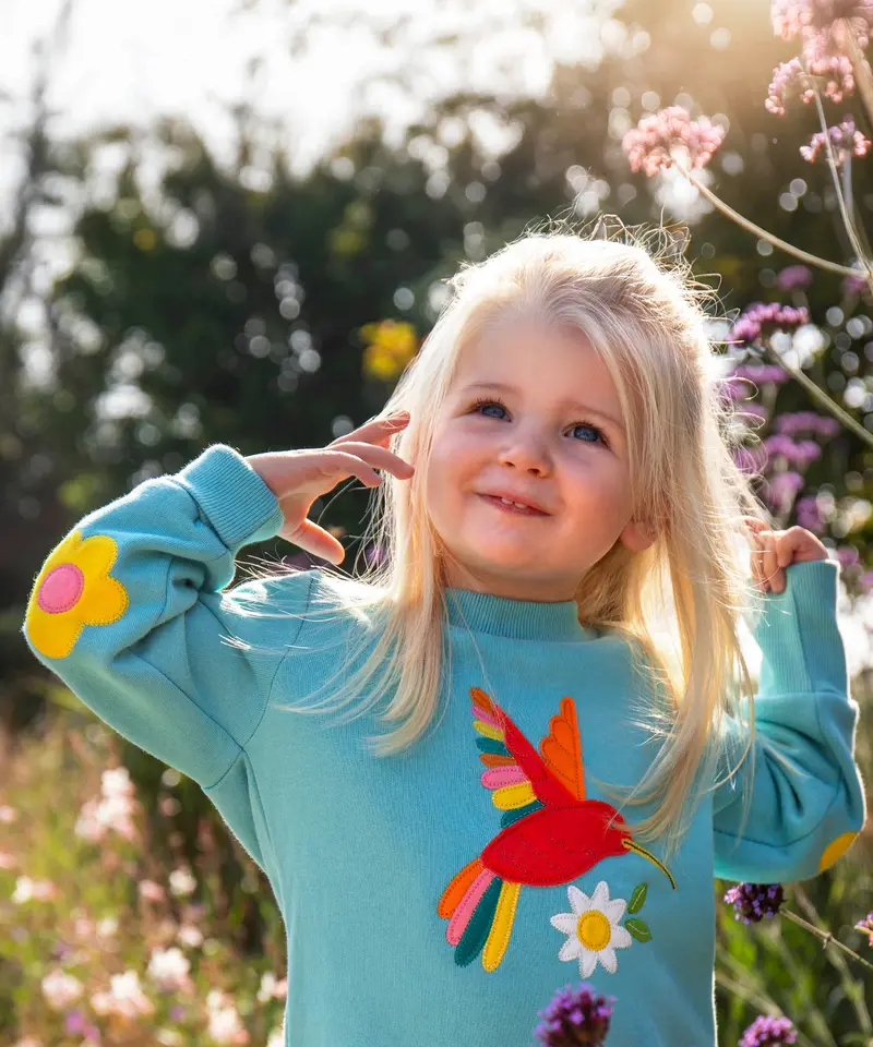 Frugi Easy On Jumper - Lichen / Hummingbird 3