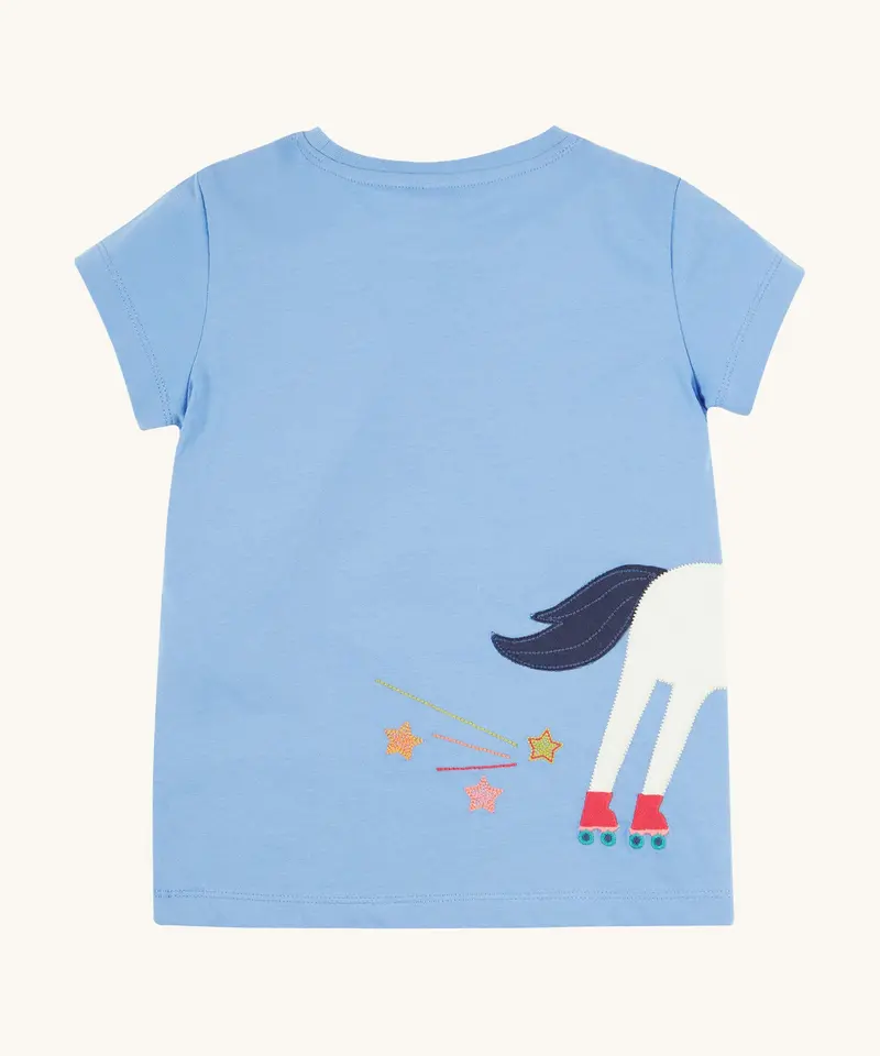 Frugi Elise Wrap Around T-Shirt - Horse 3