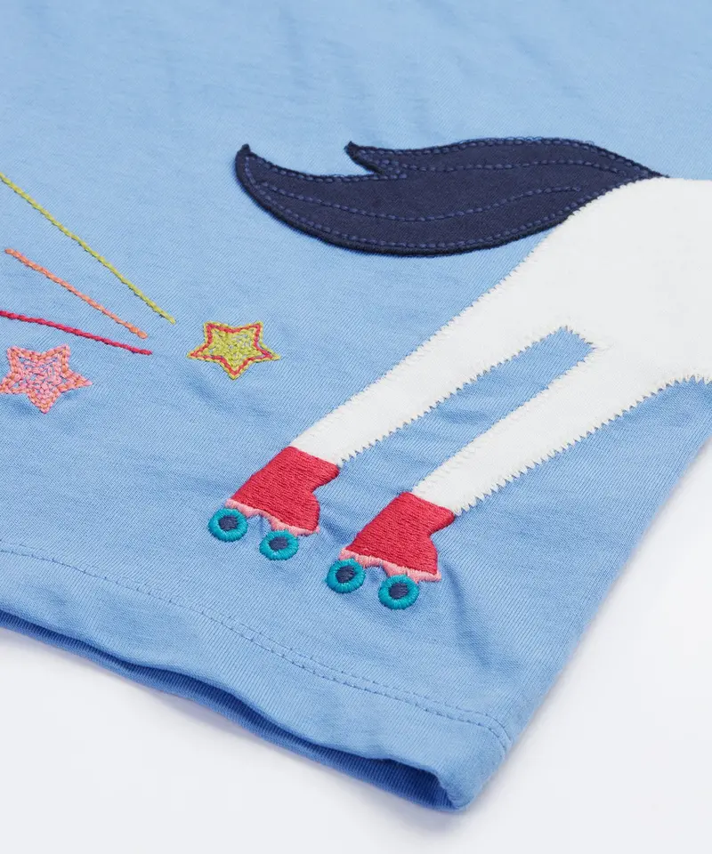 Frugi Elise Wrap Around T-Shirt - Horse 5