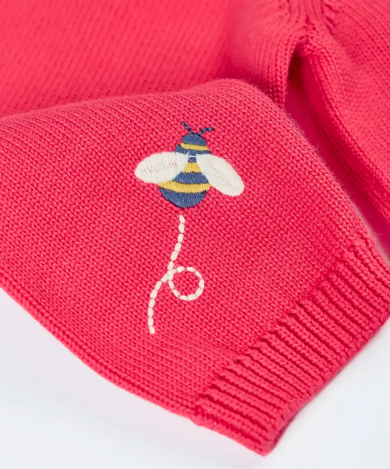 Frugi Ella Cardigan - Rhubarb / Sunflower 4
