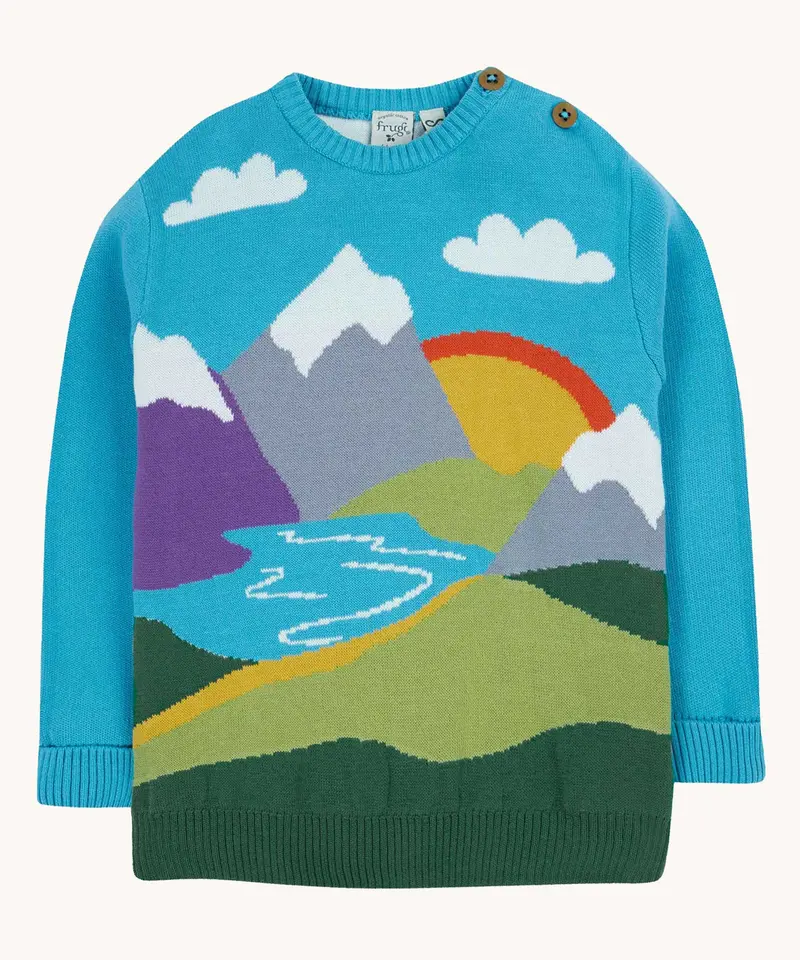 Frugi Elwood Knitted Jumper - Mountain Scene 1