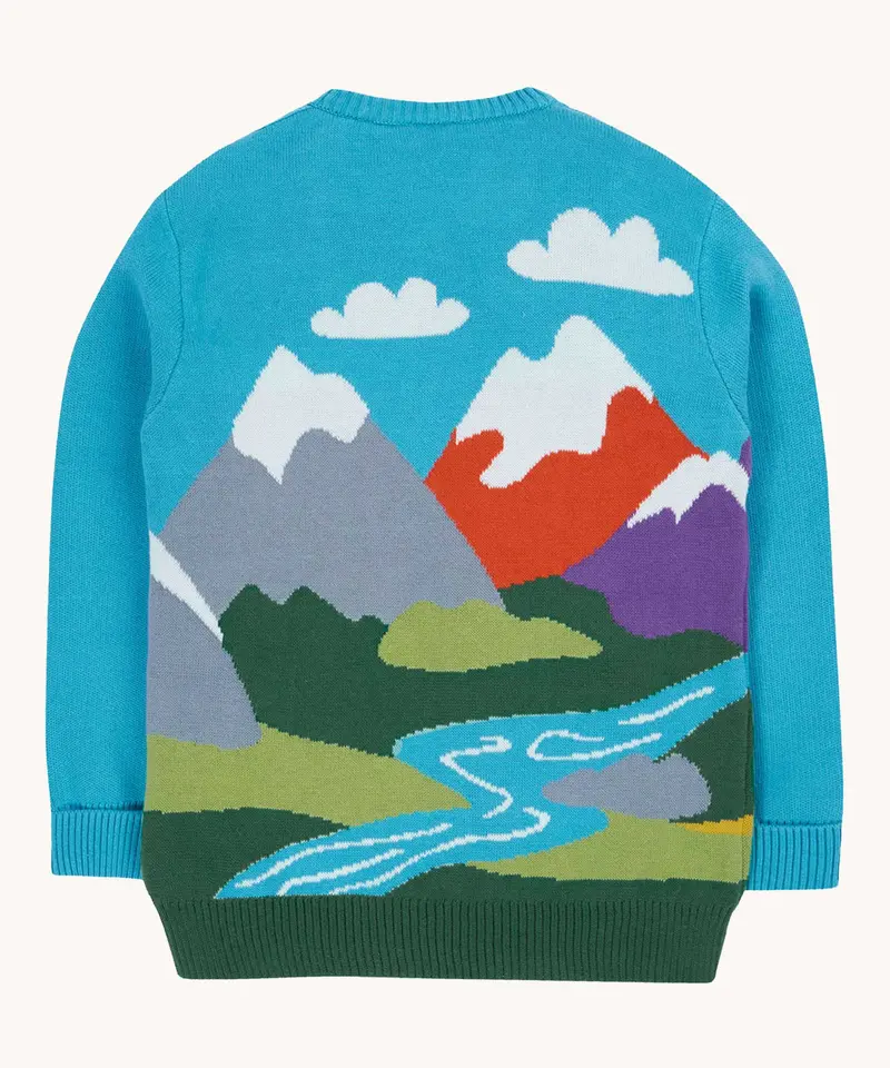 Frugi Elwood Knitted Jumper - Mountain Scene 2