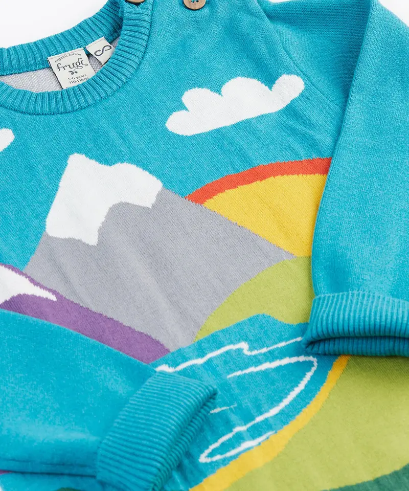Frugi Elwood Knitted Jumper - Mountain Scene 3