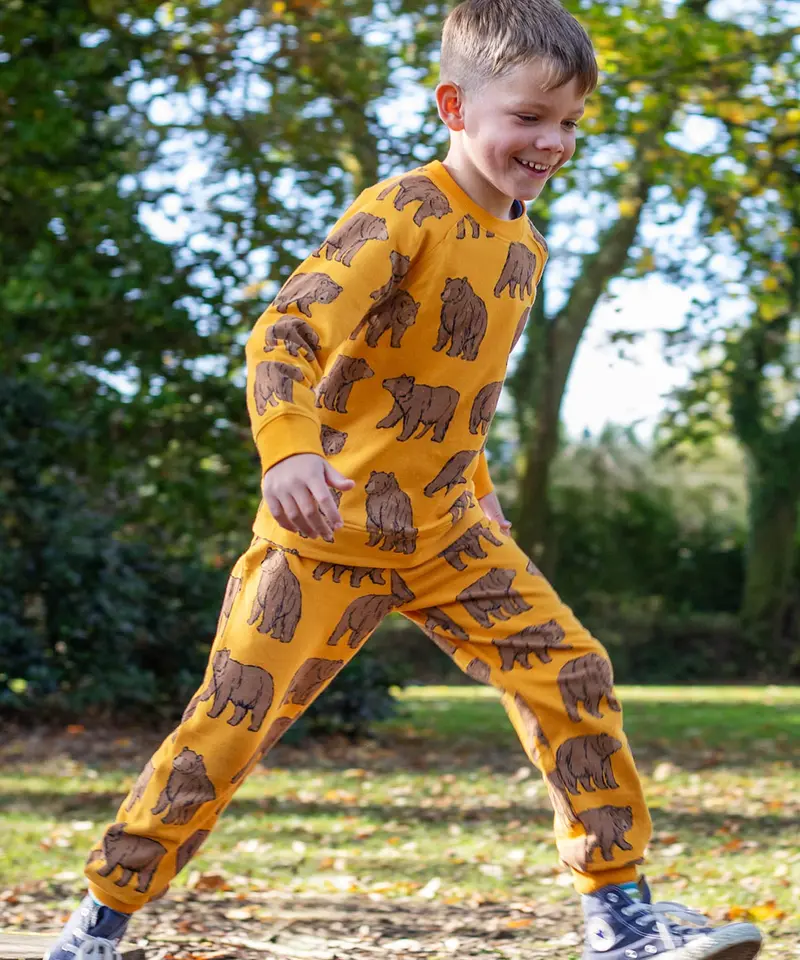 Frugi Ethan Printed Sweatshirt - Beary Wild 2