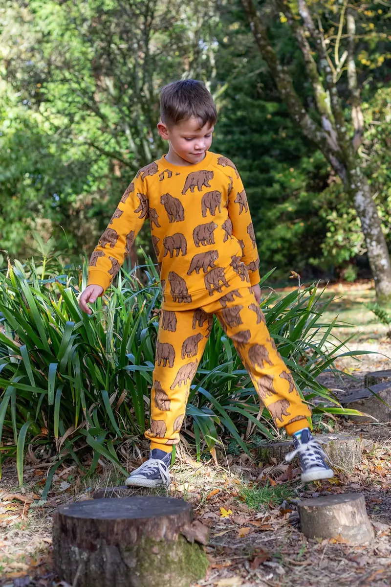 Frugi Ethan Printed Sweatshirt - Beary Wild 3