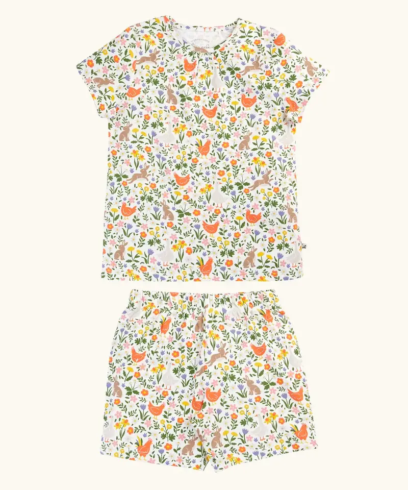 Frugi Fawn Pyjamas - Meadow Play 1