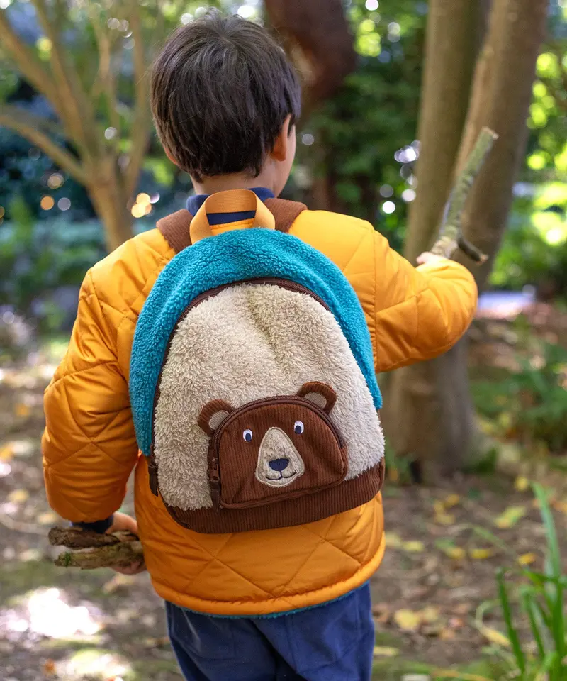 Frugi Fleece Character Backpack - Beary Wild 2