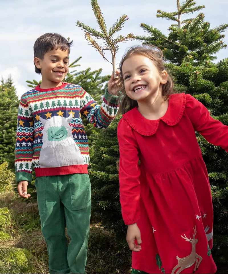 Frugi Forest Fair Isle Jumper - Yeti 4