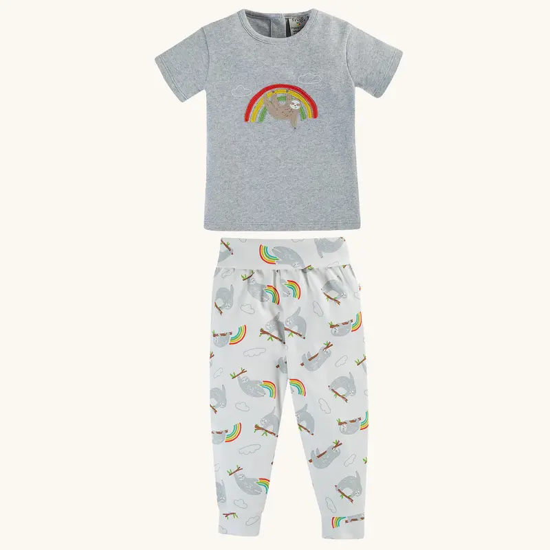 Frugi Frankie Summer Outfit - Sleepy Sloths 1