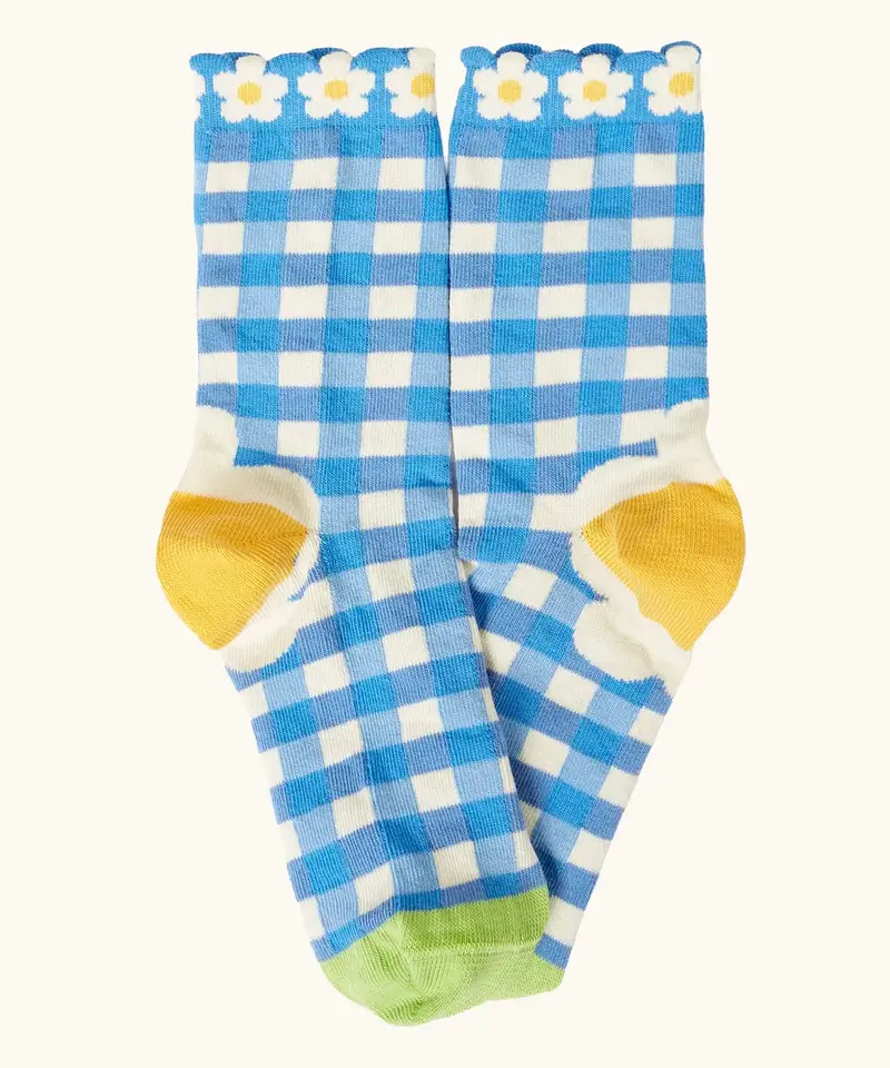 Frugi Frill Socks 2 Pack - Picnic 2