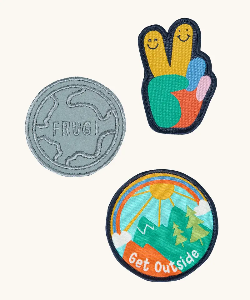 Frugi Get Outside/Rainbow Patch It - 3 Pack 1