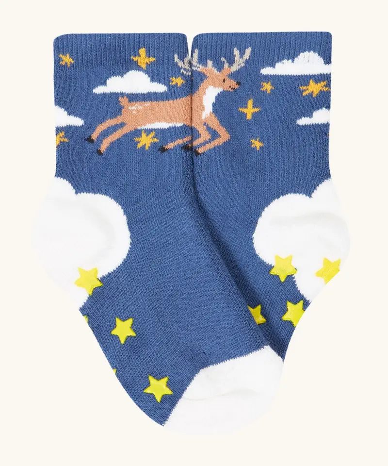 Frugi Grippy Socks 2 Pack - Festive Pals 2