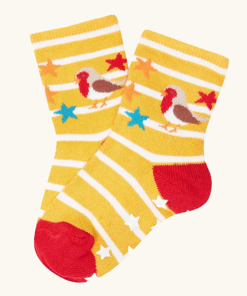 Frugi Grippy Socks 2 Pack - Festive Pals 3