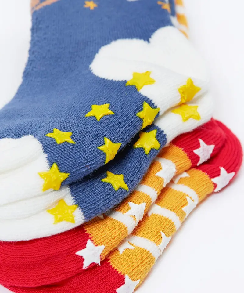 Frugi Grippy Socks 2 Pack - Festive Pals 4