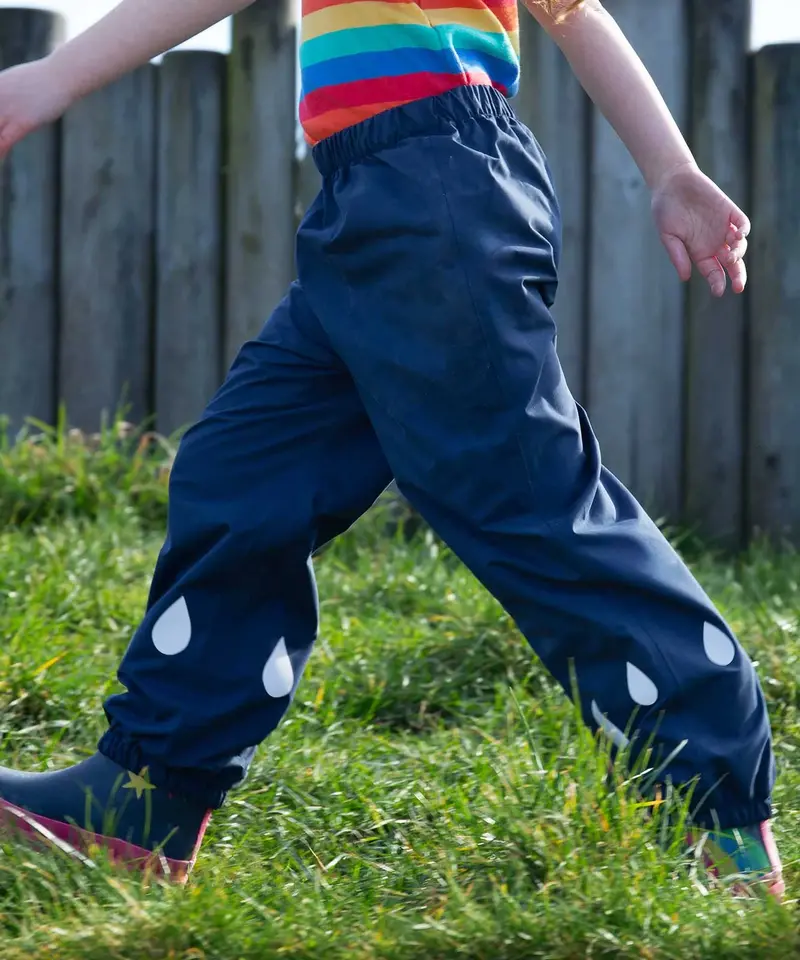 Frugi Indigo Rain Or Shine Trousers 2