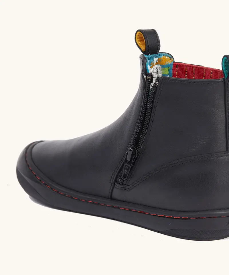 Frugi Lake Easy On Boot – Black / Magic Stars 4