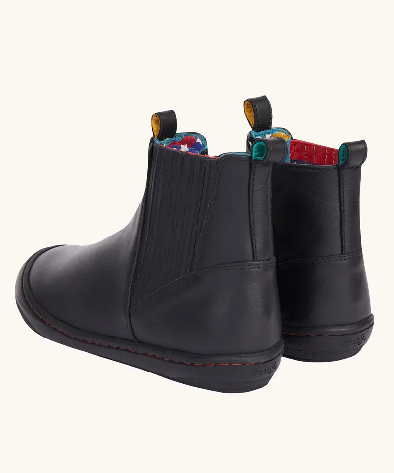 Frugi Lake Easy On Boot – Black / Magic Stars 5