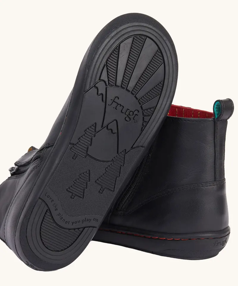 Frugi Lake Easy On Boot – Black / Magic Stars 6