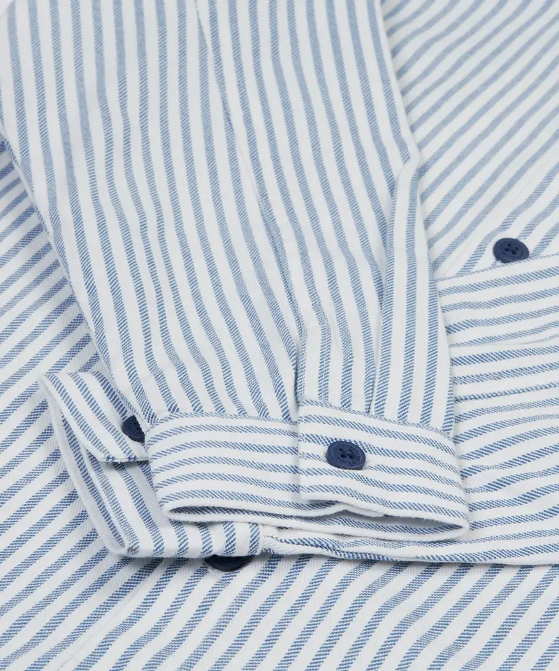 Frugi Lerryn Shacket - Ticking Stripe 6